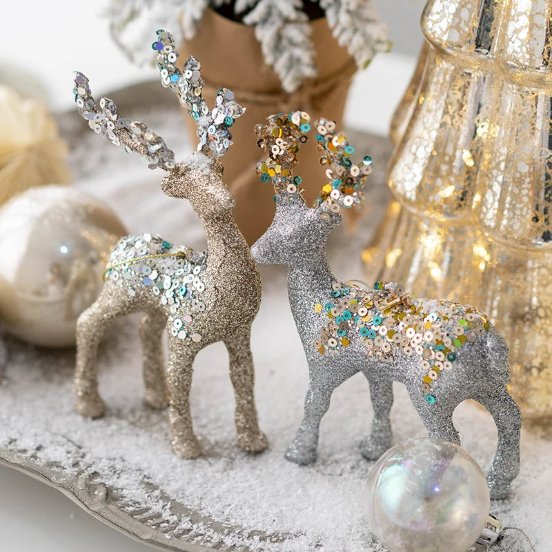 GlitterDeer - Ornement de cerf scintillant