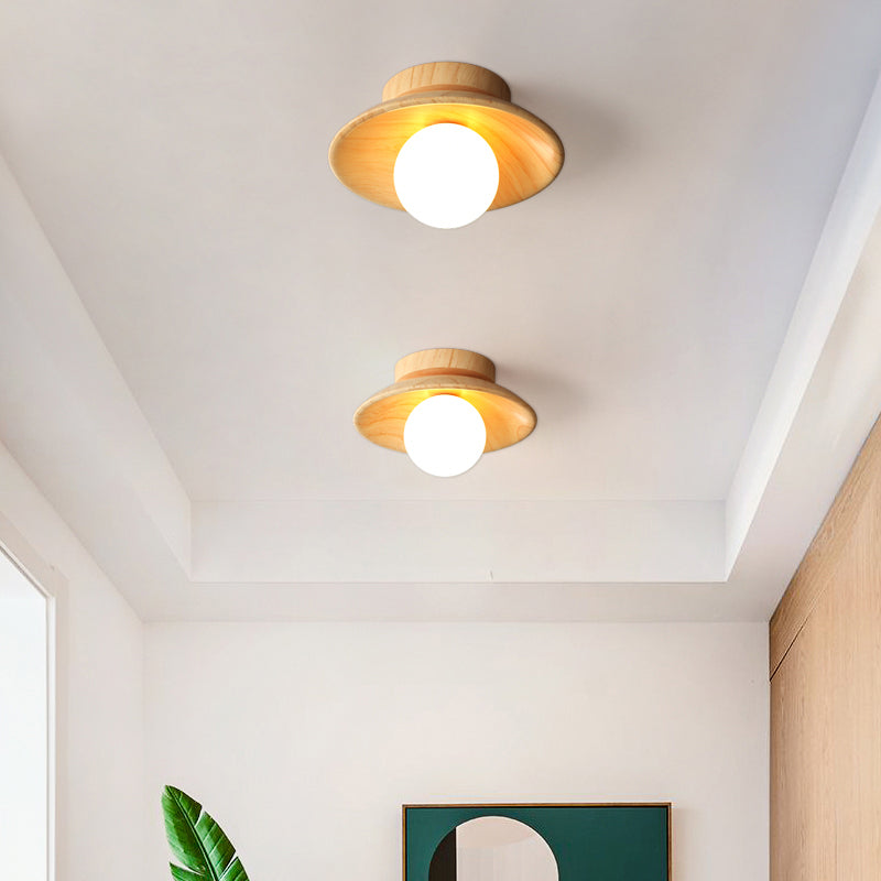 ChicWood - Lampe plafond design en bois