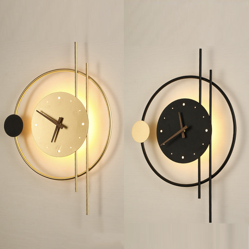 Chronos - Applique murale horloge avec éclairage LED