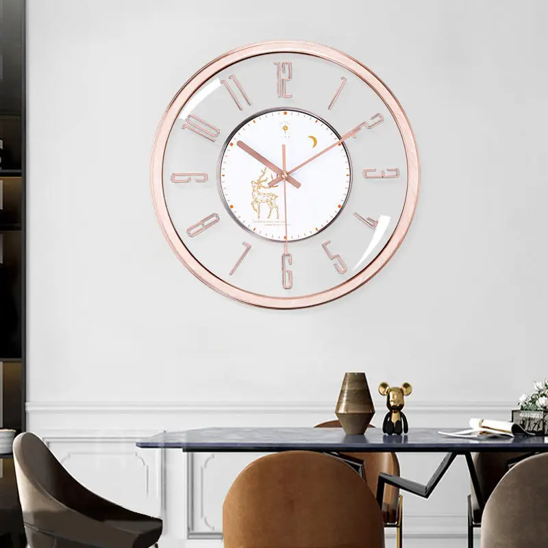 PolarisClock - Horloge murale silencieuse luxe