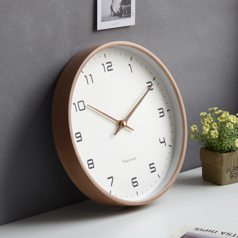 Woody Horloge murale - Simplicité Scandinave