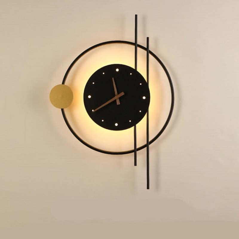 Chronos - Applique murale horloge avec éclairage LED