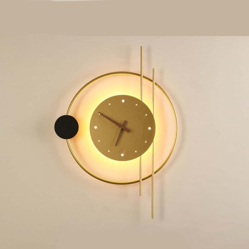 Chronos - Applique murale horloge avec éclairage LED