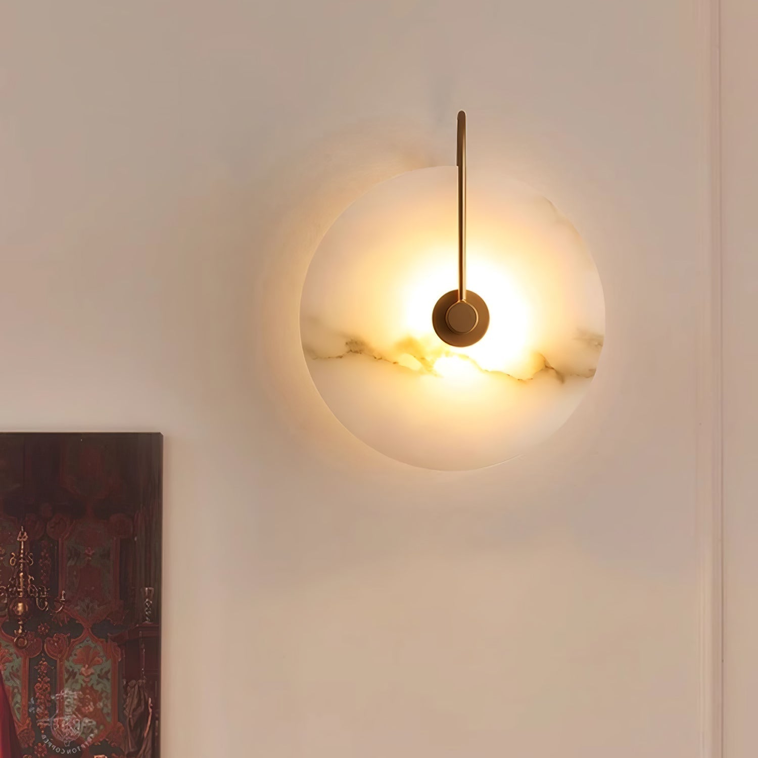 Alabaster Glow Wall Light - Lumière murale lumineuse en albâtre