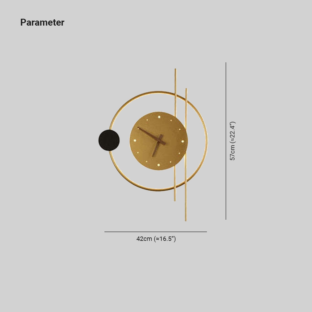 Chronos - Applique murale horloge avec éclairage LED