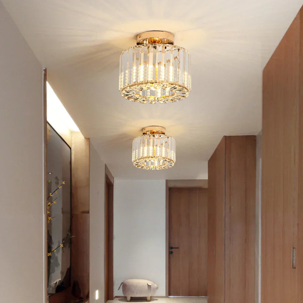 Cristal Brillant - Lampe de Plafond en Cristal