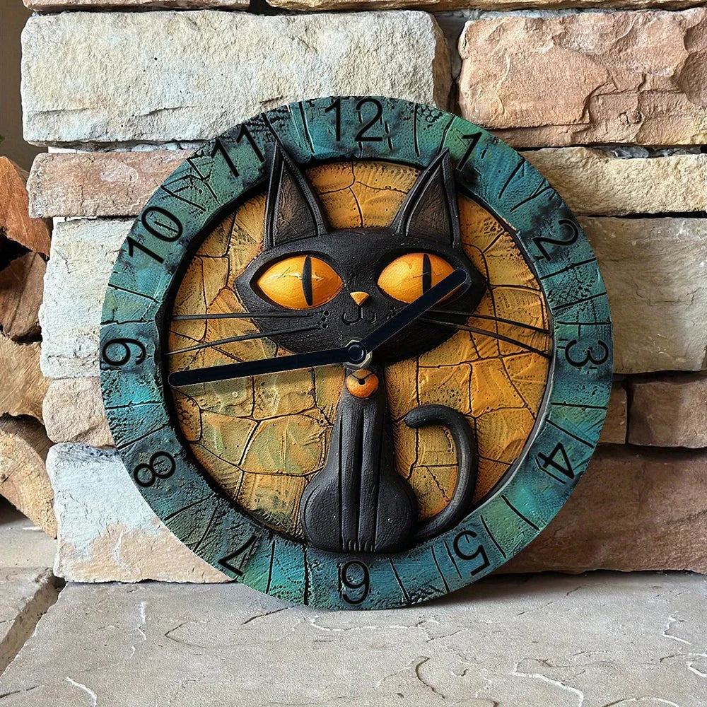 CatWhisper - Horloge murale silencieuse en aluminium