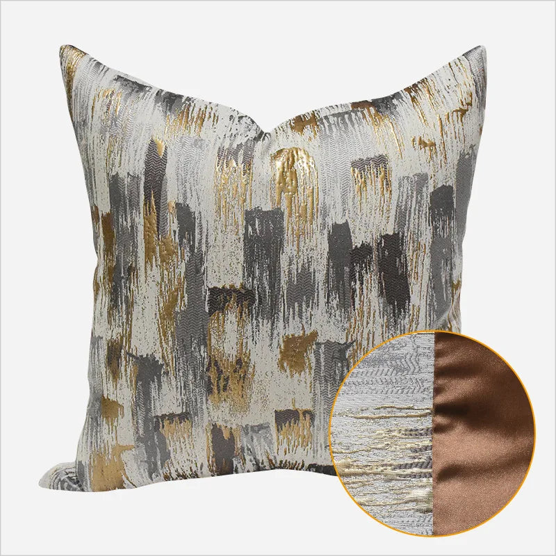 AbstractLuxe - Housse de Coussin Moderne pour Salon et Lit