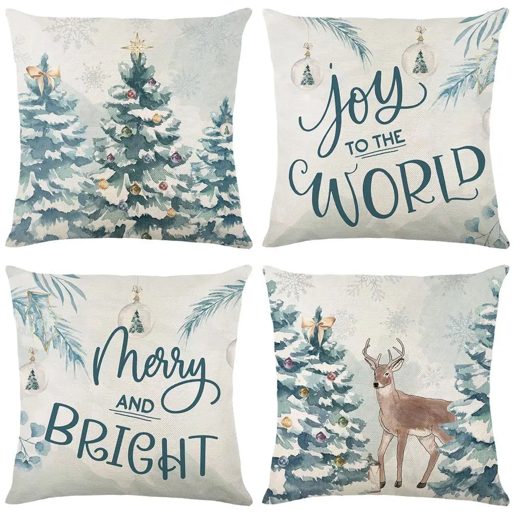 ChristmasCushion - Housse de coussin joyeux Noël