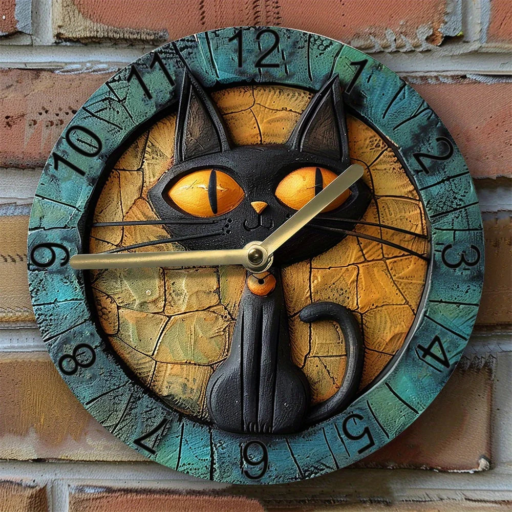 CatWhisper - Horloge murale silencieuse en aluminium