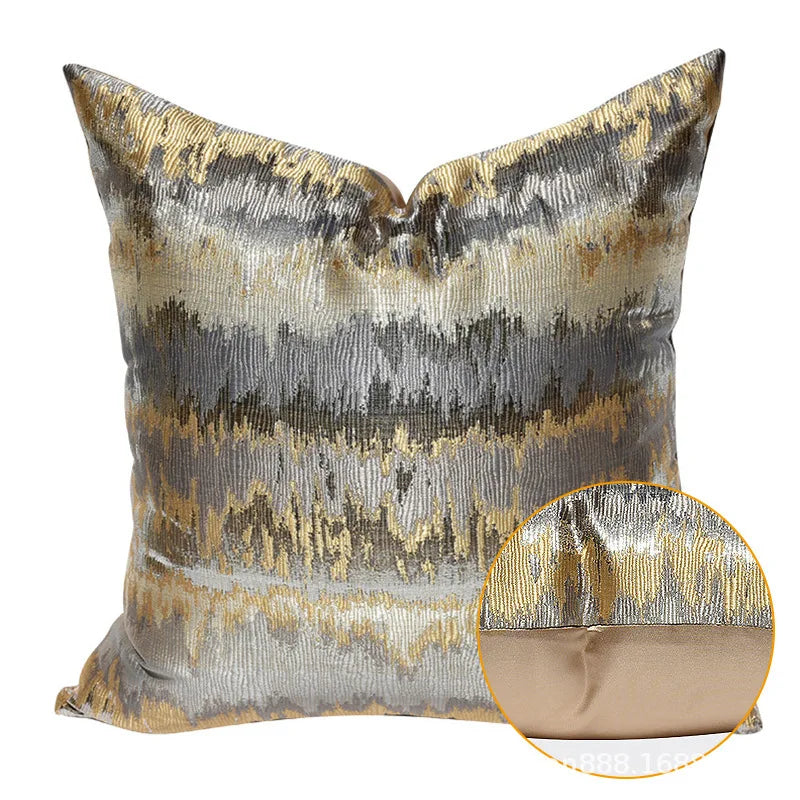 AbstractLuxe - Housse de Coussin Moderne pour Salon et Lit