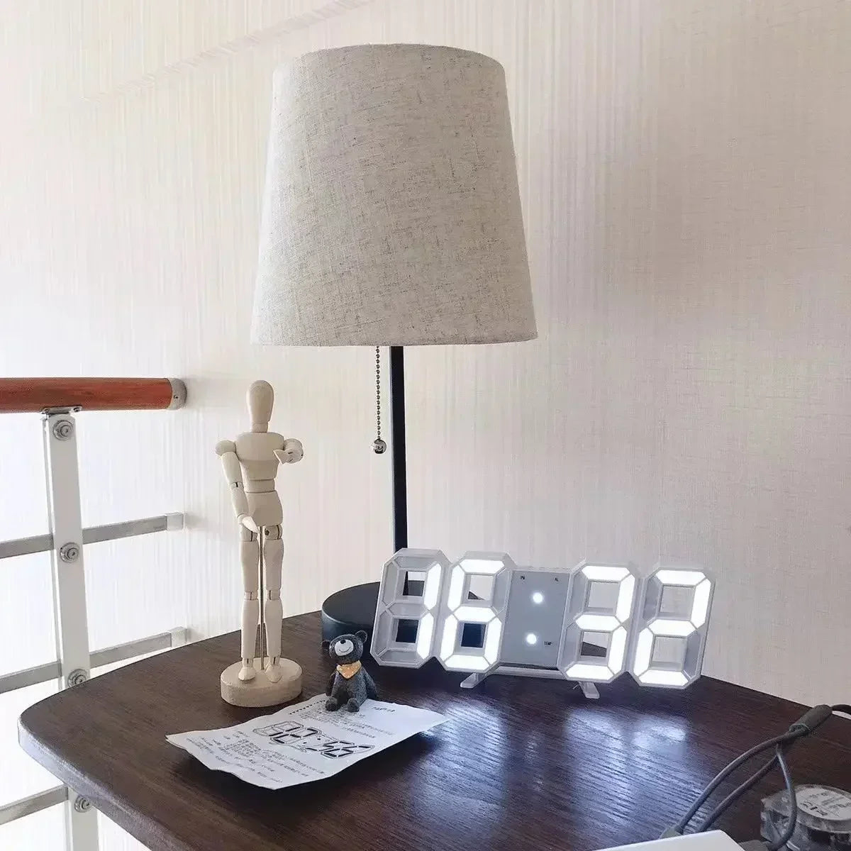 NeoTime – Horloge électronique LED 3D pour décoration intérieure