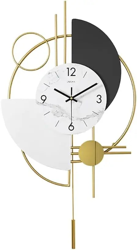 GoldSphere – Horloge 3D décorative pour salon