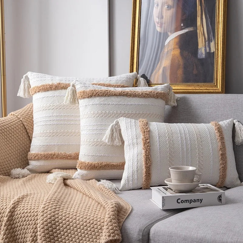 ChicTuft - Housse de Coussin en Style Luxe pour Salon et Chambre