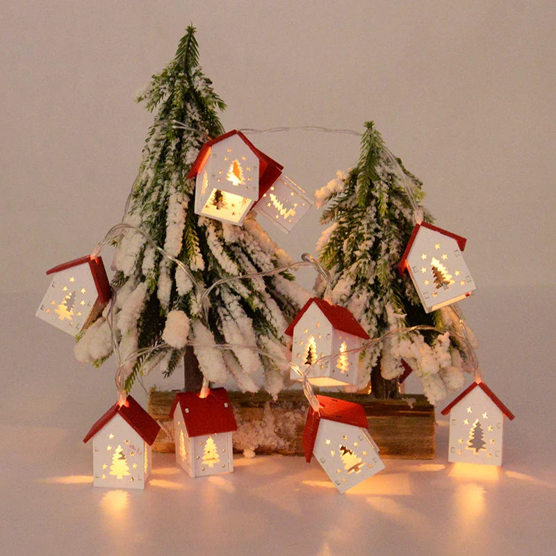 HouseGlow – Décoration en bois lumineuse Noël