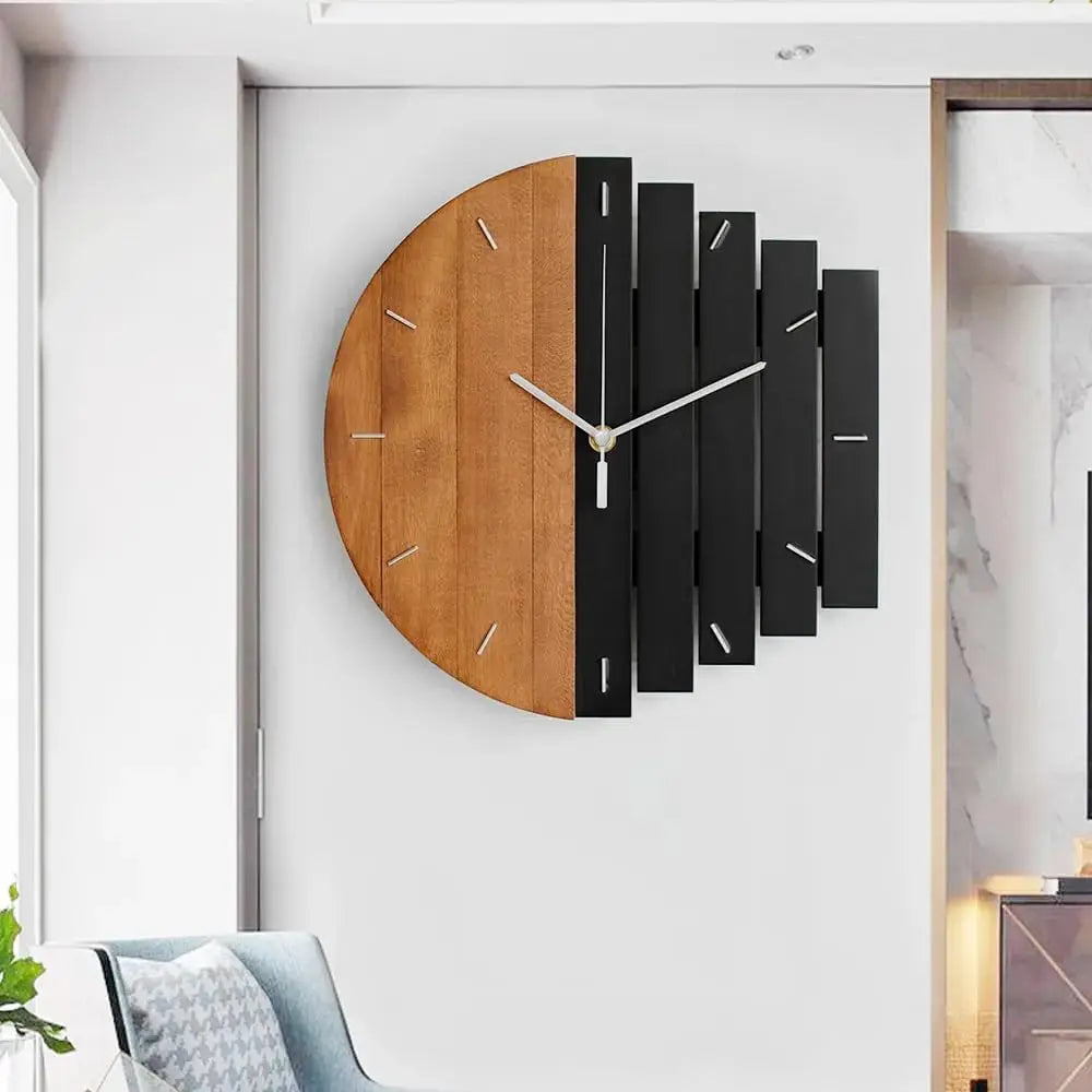 GoldSphere – Horloge 3D décorative pour salon