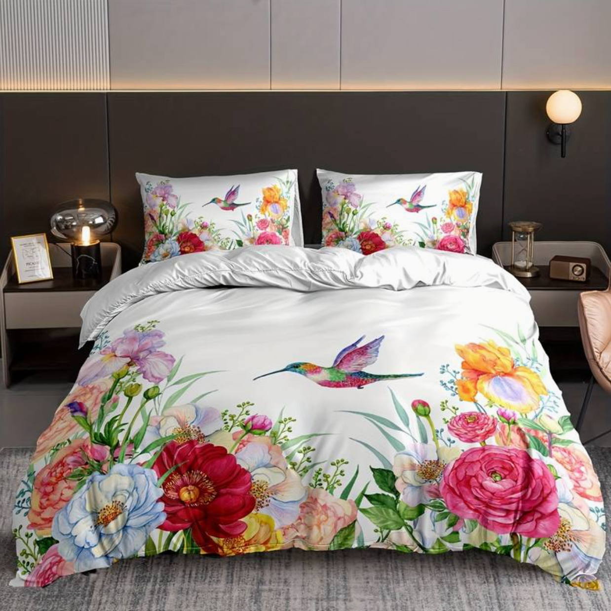 ColorBloom - Couette Colorée avec Housses de Coussin