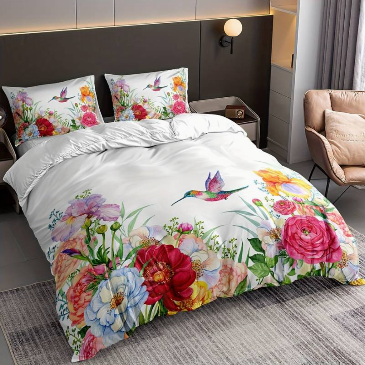 ColorBloom - Couette Colorée avec Housses de Coussin