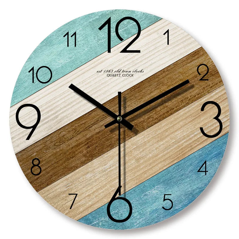 WoodGrain - Horloge murale en bois design