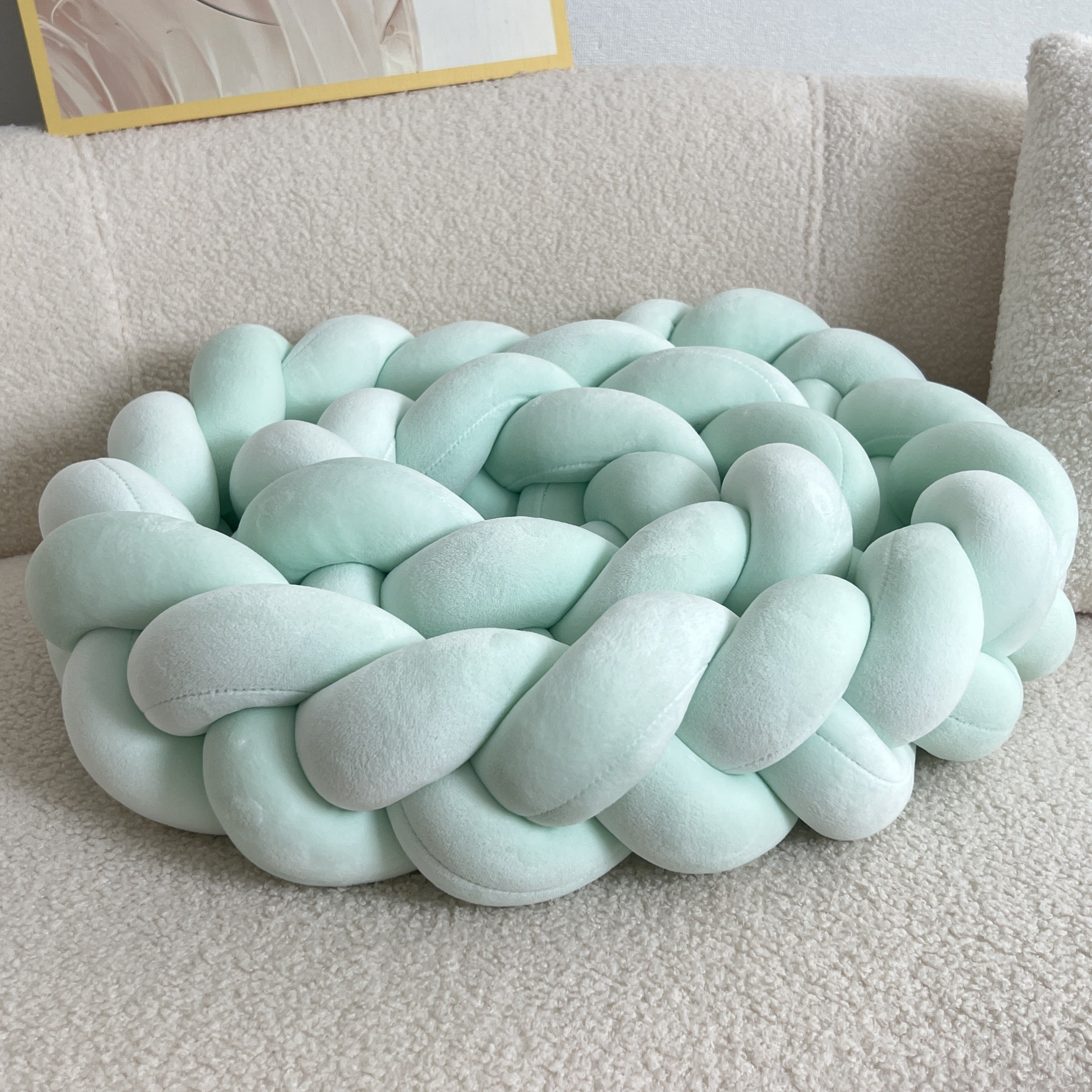 CushionWave - Coussin de sol lavable avec un design géométrique pour un style contemporain