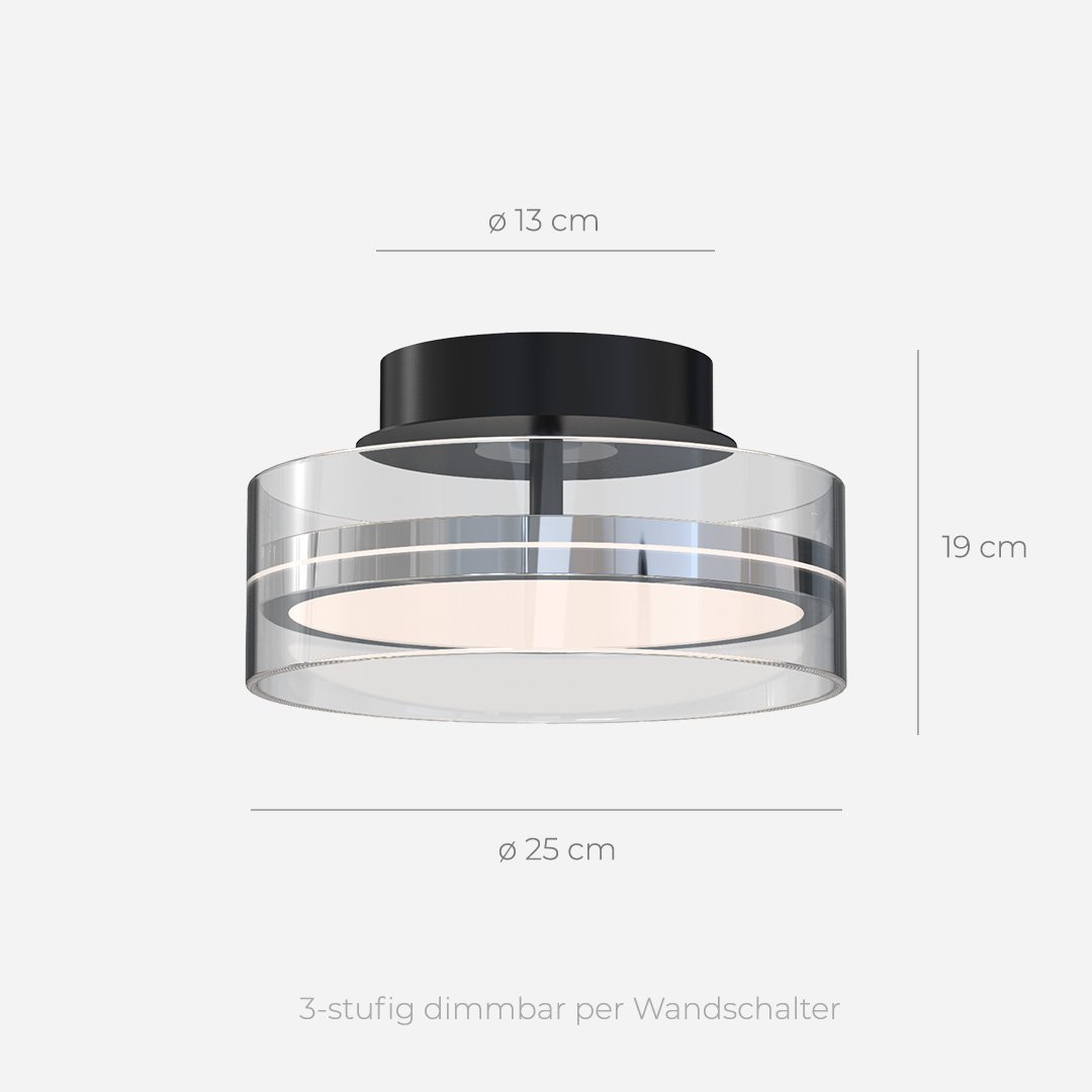 Brighta - Plafonnier LED lumineux et moderne