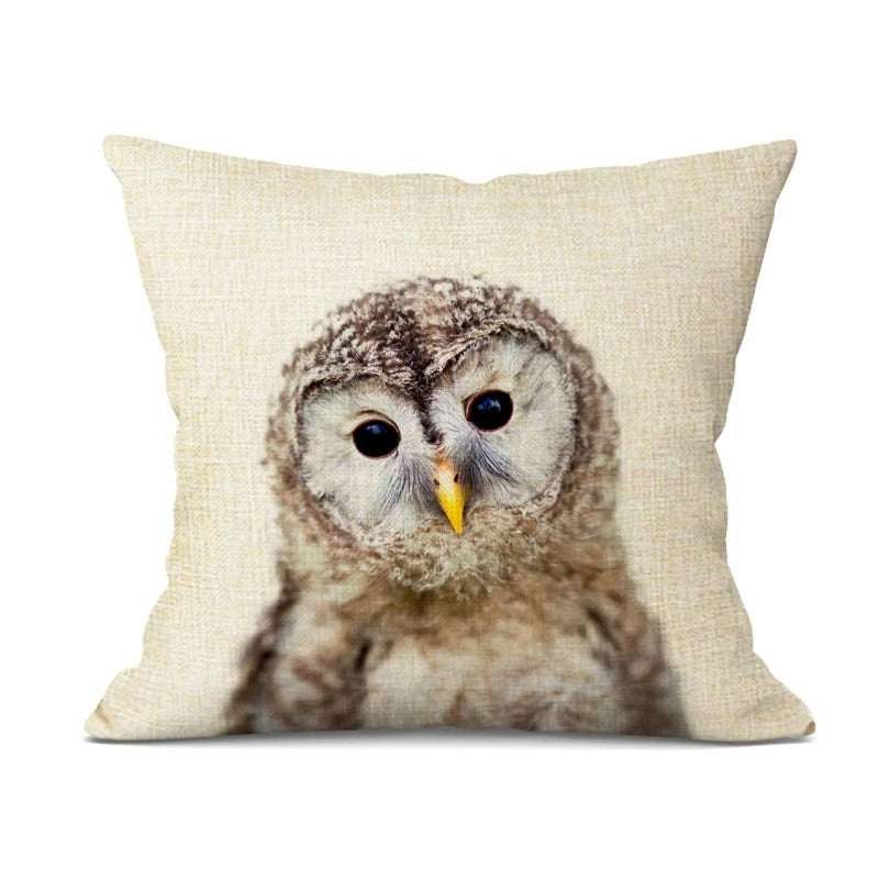 Housse de Coussin Bébé Animaux Adorables – Décoration Joyeuse pour la Chambre de Bébé