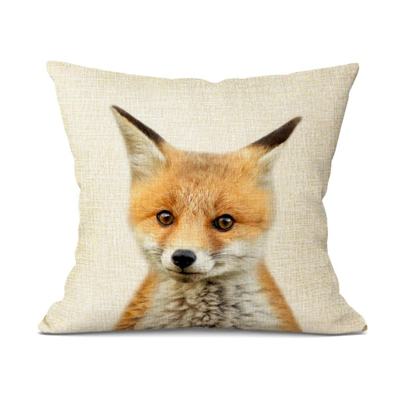 Housse de Coussin Bébé Animaux Adorables – Décoration Joyeuse pour la Chambre de Bébé