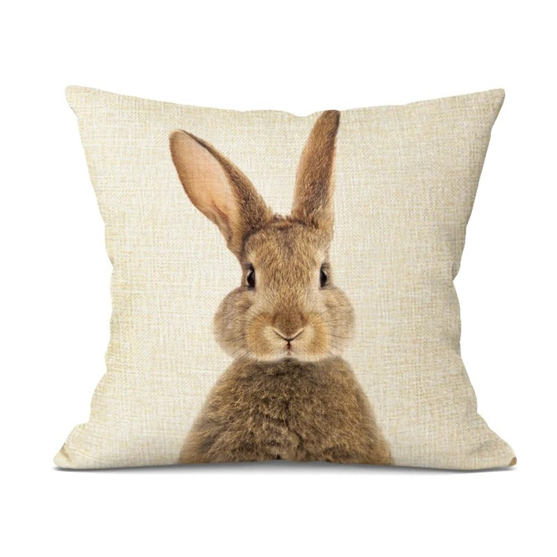 Housse de Coussin Bébé Animaux Adorables – Décoration Joyeuse pour la Chambre de Bébé