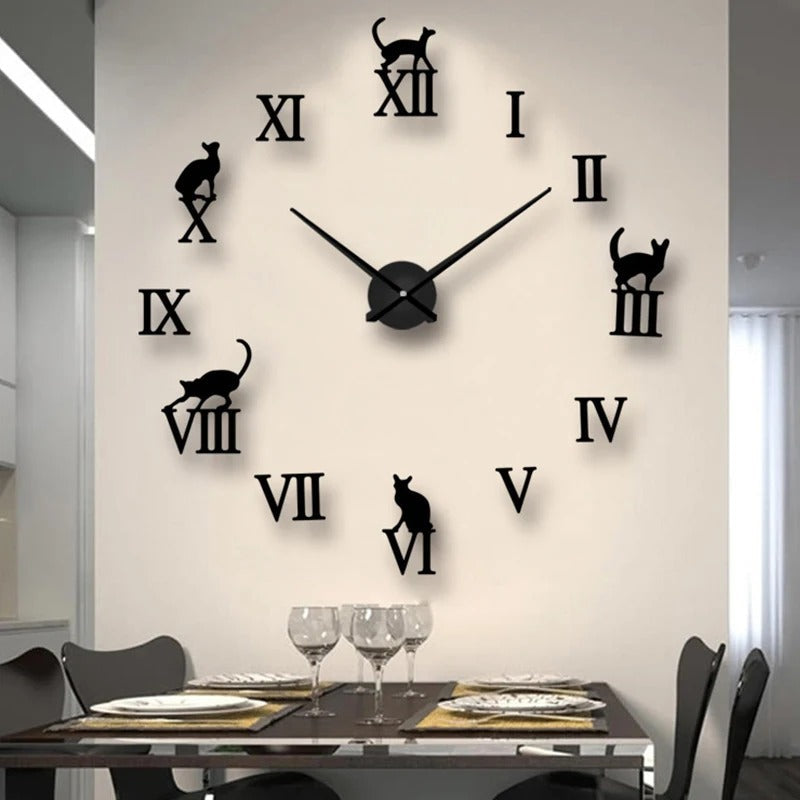 CreativeClock - Grande horloge décorative pour maison