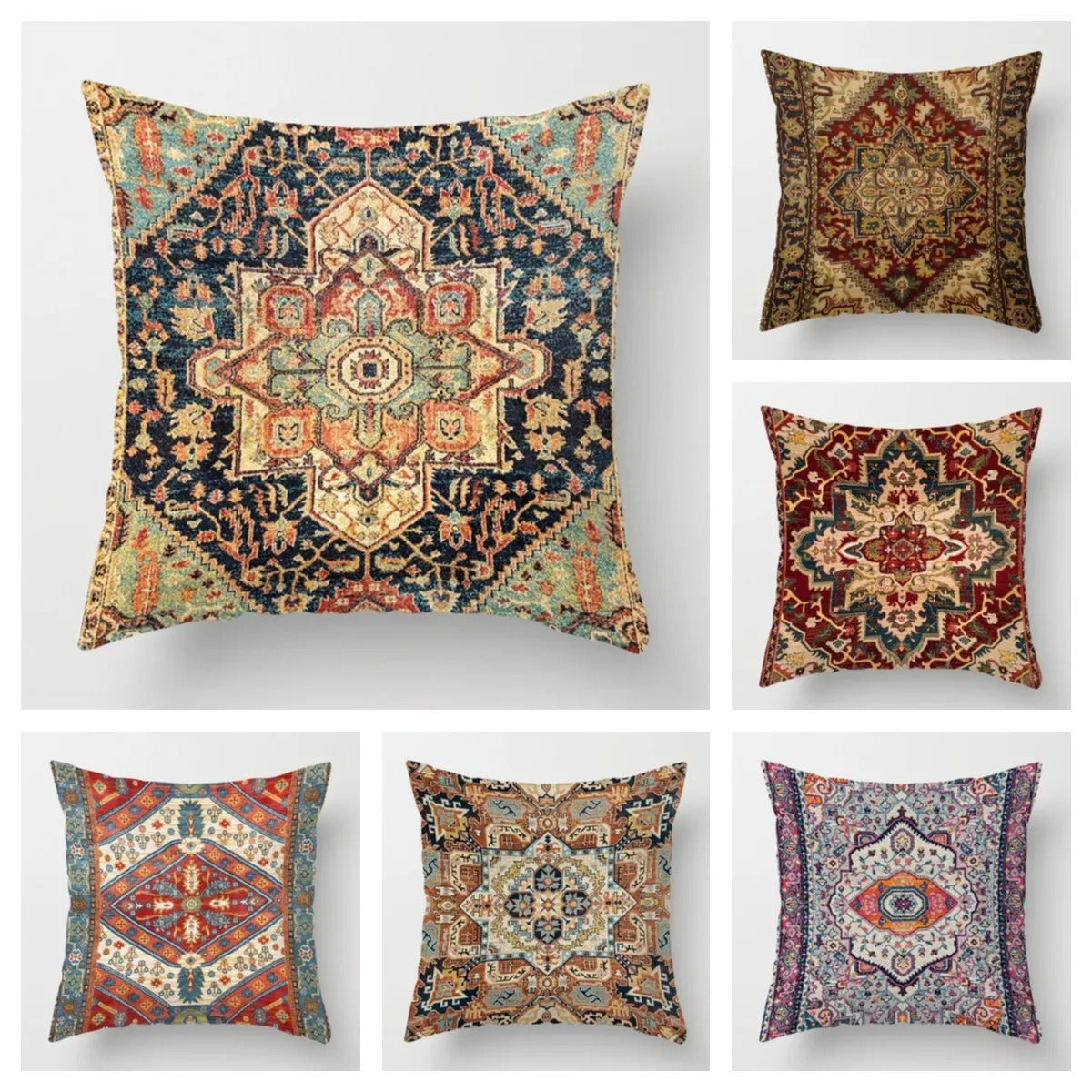 Housse de Coussin à Motif Ethnique Marocain – Décoration Exquise pour Chaque Espace