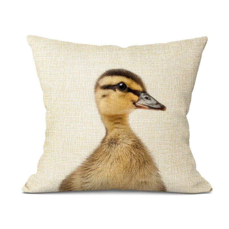 Housse de Coussin Bébé Animaux Adorables – Décoration Joyeuse pour la Chambre de Bébé