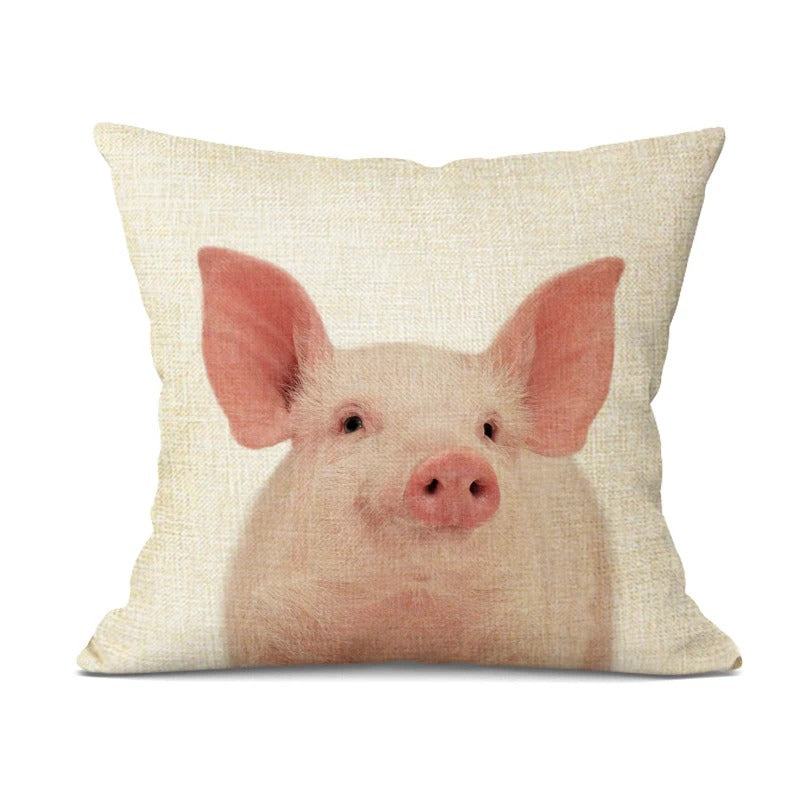 Housse de Coussin Bébé Animaux Adorables – Décoration Joyeuse pour la Chambre de Bébé