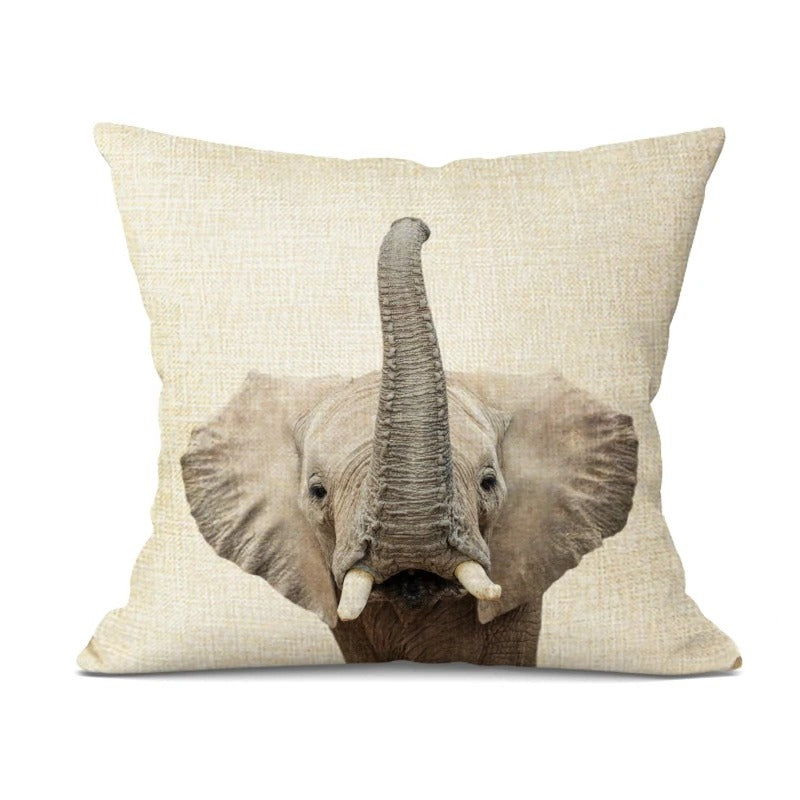 Housse de Coussin Bébé Animaux Adorables – Décoration Joyeuse pour la Chambre de Bébé