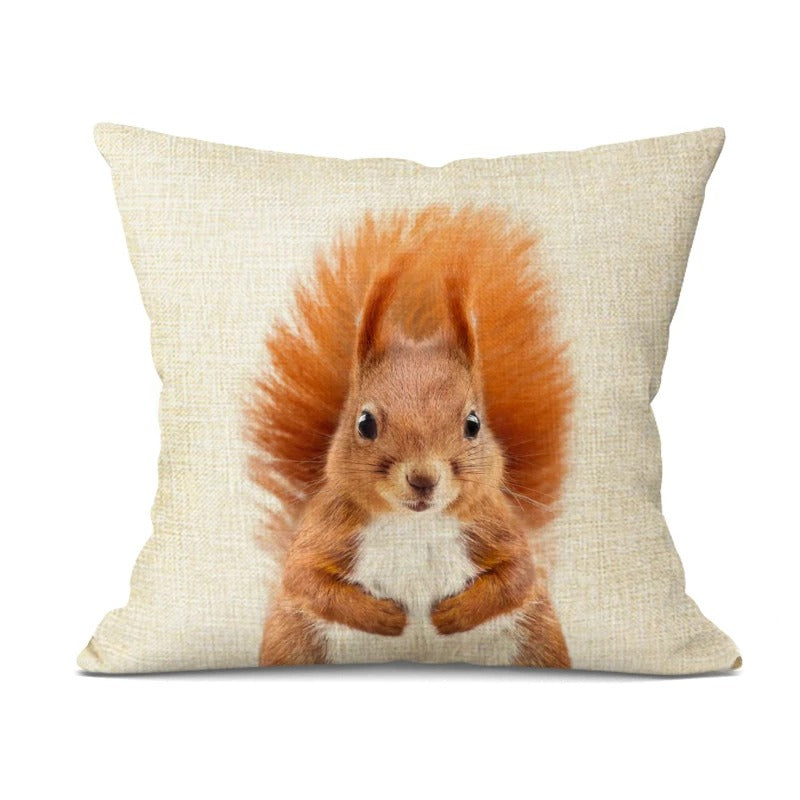 Housse de Coussin Bébé Animaux Adorables – Décoration Joyeuse pour la Chambre de Bébé