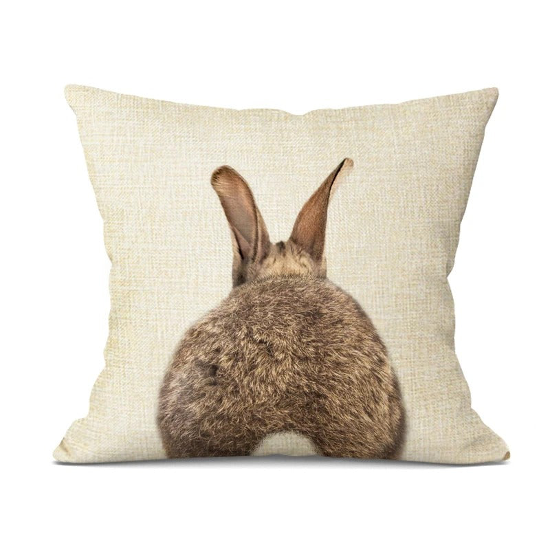 Housse de Coussin Bébé Animaux Adorables – Décoration Joyeuse pour la Chambre de Bébé